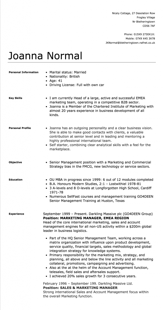 Modelo de cv moderno para NO seguir - página 1