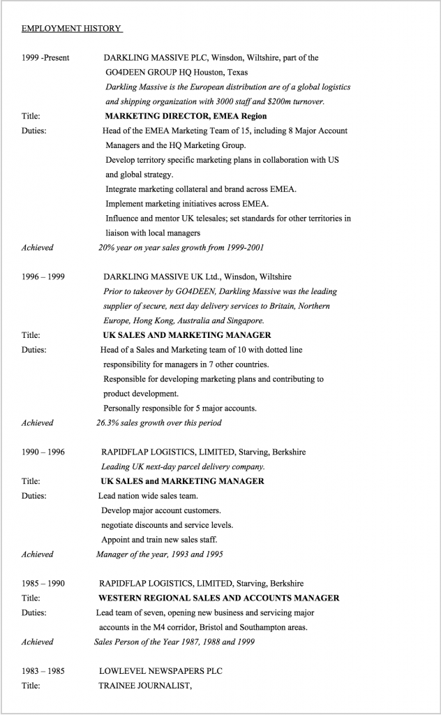 Modelo de cv tradicional para NO seguir - página 2
