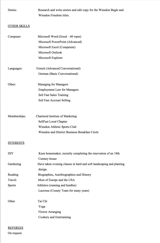 Modelo de cv tradicional para NO seguir - página 3